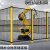机器人围栏工厂机械自动设备安全防护网加厚隔断无缝仓库车间隔离网铁丝护栏网 2m高*3米宽对开移门