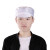 米囹适用帽无尘帽防尘帽子蓝色白色小工帽车间工作帽披肩厨师帽劳保 小工帽白色