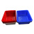 谋福（CNMF）加厚塑料方筛长方形沥水收纳篮  拣货配货筐18#方筛490*390*165（5个装）红色