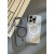 安德栩创意瓦楞金属镜头支架苹果15promax手机壳新2024女款高级感iphone14磁吸磨砂透明保护壳13保护套14 (磁吸款)镜头支架瓦楞白 iPhone 15