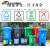 大号平口垃圾分类垃圾袋一次性可降解加大社区物业四色厨余塑料 红色有害垃圾120X140 50只