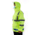 工者 牛津布分体荧光绿雨衣 户外徒步训练防水服成人分体300D雨衣雨裤套装 3XL