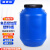 新诺达加厚食用级发酵桶塑料桶带盖储水桶圆桶密封桶油桶化工桶酵素桶沤肥桶堆肥桶 60L蓝色加厚款