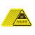 当心触电有电危险提示牌注意机械伤人标志pvc警示贴 危险废物一张 20x20cm