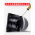 适用10寸排风扇厨房抽风机强力换气扇抽油烟风扇管道油烟机大功率 12寸黑色+3米管+卡箍+支架