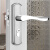 海斯迪克 卫浴门锁 洗手间门锁厕所不锈钢执手锁 单舌无钥匙 F款边距35 HKA-78