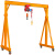 龙门架移动可拆卸家用电动吊车简易升降吊架行吊起重机小型龙门吊 2吨总高3米总宽3米