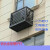 定制定制铝合金百叶窗空调外机保护罩 防雨百叶护栏格栅 白色5匹3面 1200*150*700