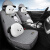 欧玛奴2019新款汽车坐垫2014款专用霸道普拉多2700 4000四季冰丝座椅套 灰色冰丝标准版五座