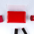 晨光印台双色半自动快秒干圆形方形多系列即印即干印台光敏印油 快干印台(透明圆)红 1个