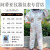 3D空气棉透气网面连体防蜂服取蜜养蜂蜂衣防蛰蜜蜂衣服全套神器 天蓝色M码连体（150165cm）（手套）