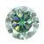 翡空间裸钻3克拉圆形绿色莫桑石尖底戒面 圆钻进口技术绿莫桑镶戒指项链 9mm(约3克拉)+证书