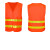 反光背心马甲安全服交通骑行夜光建筑工人施工驾驶员定制反光衣 橘色黄条款魔术贴