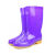 回力 雨鞋813女士款防滑牛筋底彩色水鞋 813-中筒紫色 40码 