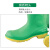 雷克兰87012高筒PVC防化靴防砸绝缘防护靴绿色9码1双装