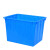 适用加厚塑料大号水箱长方形储水桶养殖装鱼水产箱泡瓷砖塑 70K蓝色 外尺寸：510*380*290mm