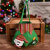 圣诞果包装 圣诞节苹果袋子苹果包装袋圣诞老人节日礼品礼物袋儿童糖果袋手提 麻布麋鹿立体袋
