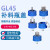KAIJI LIFE SCIENCES 316L不锈钢补料蓝盖试剂瓶盖GL45加料流动相瓶盖 双通小号