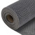 金诗洛（Kimslow）塑料防滑地垫pvc镂空地毯 网格防水地垫 酒店泳池脚垫1.2*15M(4.5厚 灰色)