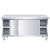 不锈钢工作台厨房操作台面储物柜切菜桌子带拉门案板商用专用烘焙 100*60*80双通组装