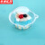 京洲实邦【中猫头盒100只】一次性塑料透明蛋糕包装盒ZJ-0403
