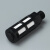 科威顿定制气动电磁阀塑料消声器黑色蓝色PSL06分1寸接头 黑色塑料1/4  2分 小号