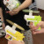 SMVP萝卜枪小风扇儿童迷你便携随身萝卜玩具网红手持号夏季 萝卜枪小风扇粉色+黄色