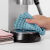 TLXT意式咖啡抹布大华夫格抹布厨房家居清洁微米纤维吸水洗碗布百洁布 灰+蓝+粉颜色随机 30x30cm5条装