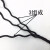 百舸 黑色尼龙绳 捆扎绳打包绳 耐晒耐腐 加粗塑料绳晒被绳渔网拉绳 直径4mm（约20米）