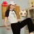 卡帕（Kappa）Kappa   合作款短袖新款女夏美式休闲撞色圆领T恤夏季 韩国白-012 S