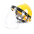 电焊防护罩安全帽面罩焊工防护面罩防烤护全脸焊帽头戴式面具工业品 透明屏+升级铝支架xy