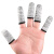 防割手指护套劳保工作加厚耐磨手工切割干活受伤大拇指保护指头套 灰白色防割指套（10只）