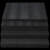 高密度epe珍珠棉材料包装泡沫板防震快递打包护角填充垫内托定制 黑色-长1米*宽1米 厚5毫米
