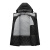 沸耐笙 FNS-17725 发热户外防寒保暖加绒冲锋衣 黑色4XL 1件