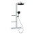 箭牌（ARROW）德国浴室高端花洒套装家用纯铜挂壁大瀑布旋转多功能增压淋浴套装 电镀不数显 13016