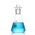 定碘三角烧 碘量瓶玻璃具塞瓶实验室用锥形瓶50 100 250 1000ml高硼硅玻璃定 250ml