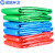 蓝鲸环卫 100*120cm绿色50只 彩色加厚商用绿蓝红黑色分类平口垃圾袋LJHW-1033