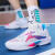 闪击10篮球鞋男女新款运动鞋实战球鞋比赛训练战靴高端防滑 白蓝 37