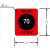 瀚群丨70度变色测温贴（1张25个）；25*21㎜