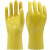 东亚028棉毛浸塑手套黄色PVC浸胶耐油耐酸碱腐蚀电镀防水劳保手套 XL 东亚028十双装