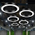 灯具吊灯圆形圆环led现代简约酒店大堂工业风圆圈工程环形定制 黑色空心直径50厘米-58瓦