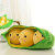 豌豆抱枕可爱创意公仔毛绒玩具女孩靠垫豆子玩偶娃娃生日礼物摆件 绿色 25厘米(订阅收藏+送小挂件)