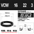 台湾TTO旋转轴用油封单唇密封圈小截面内铁骨架VCW10 20 30 40 50 VCW 16 22 3