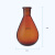 棕色茄型瓶高硼硅旋蒸瓶24#29#磨口旋转蒸发仪用茄形烧瓶50 100 250 500 1000 2 50ml*19