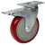 DYQT3/4/5寸万向轮轮子重型小平板手推车带刹车滑轮轱辘配件脚轮 组合装-4寸定向2个万向2个