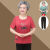 中老年女夏装短袖奶奶夏季两件套妈妈上衣T恤老太太套装老人衣服 S1907款紫红色上衣+裤子 XL 建议85-100斤