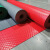 鸣固 ZJ6966牛津防滑地垫 加厚耐磨PVC橡胶地毯仓库走廊浴室塑胶垫 宽1.2m长15m厚1.5mm 红色