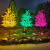 定制ld发光树灯仿真樱花树灯景观户外防水公园庭院草坪装饰圣诞 1米紫色