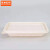 京洲实邦 一次性环保餐盒玉米淀粉可降解分格饭盒带盖汤碗商用外卖打包盒A 方形餐盒380ML（50套）