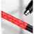 玛仕福 花纹热缩管绝缘套管防滑手把彩色把手杆套2倍收缩 红色 内直径28mm/1米